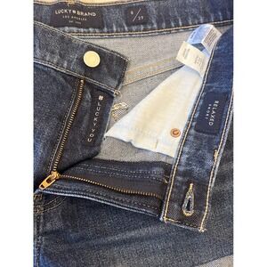 Lucky Brand Relaxed Denim Shorts Women's Size 8/29 Dark Wash Cuffed